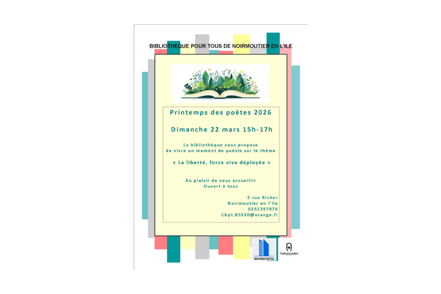 Le Printemps des Poètes, à Noirmoutier-en-l'Île