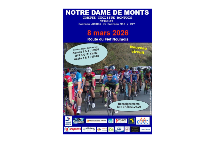 Des courses de cyclismes, le 8 mars