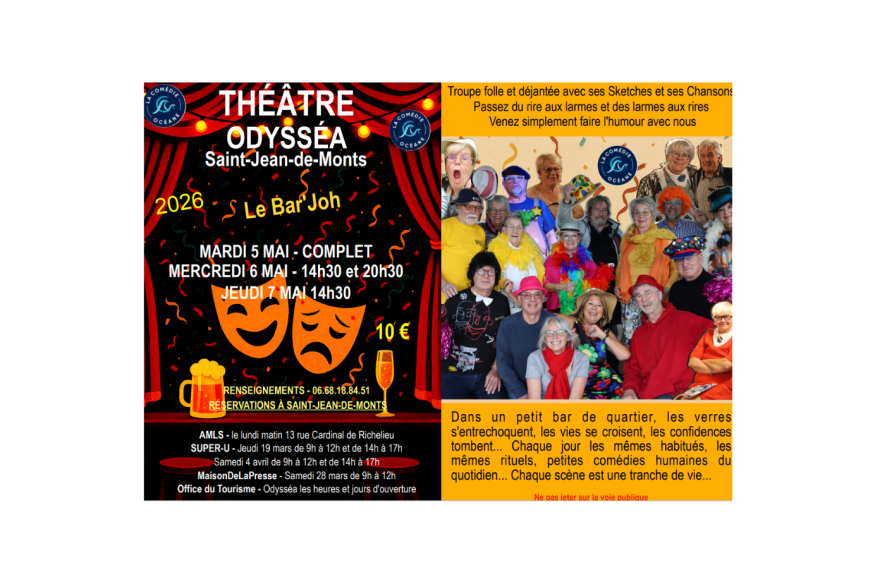 La nouvelle pièce de la Comédie Océane