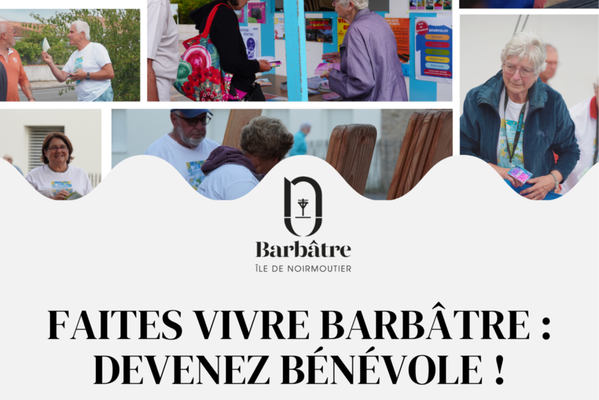Devenez bénévoles pour des animations à Barbâtre