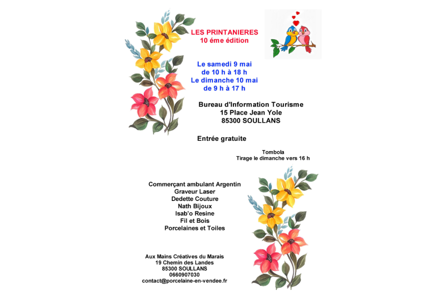 La 10e éditions des Printanières, les 9 et 10 mai prochains