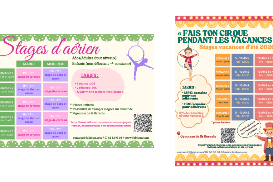 Des stages de cirque, cet été, à St-Gervais
