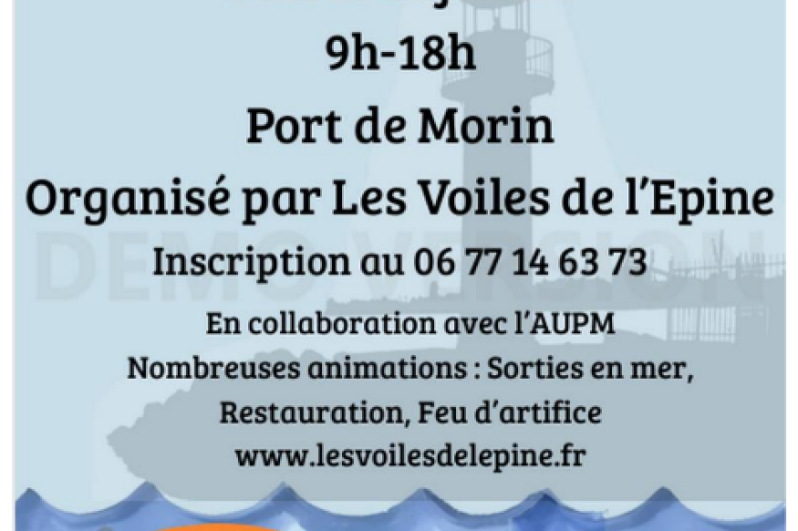 Un vide grenier, à l'Epine, le 14 juillet