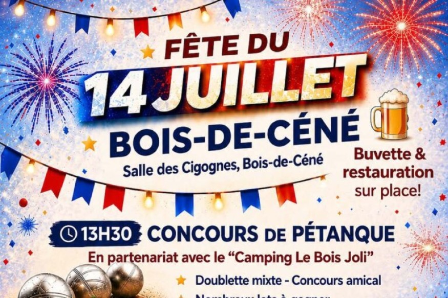 Fête du 14 juillet à Bois-de-Céné