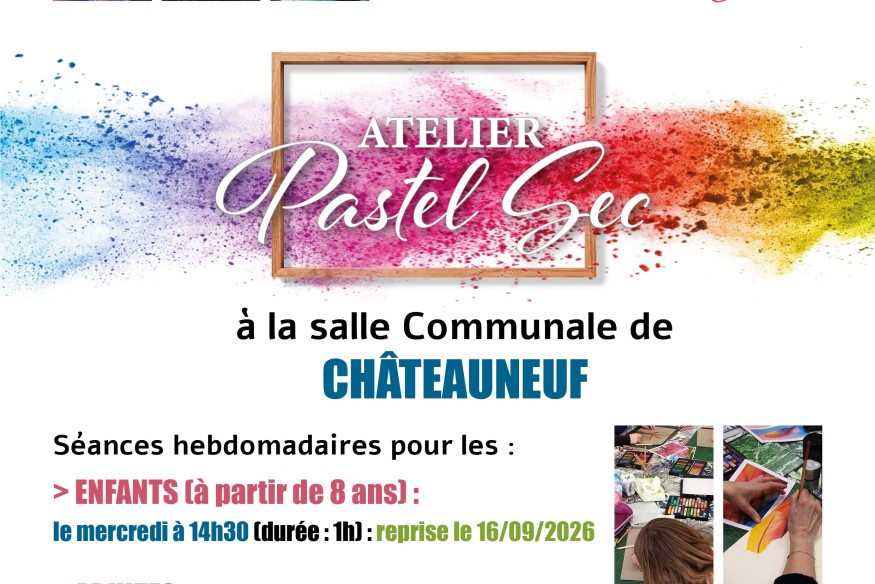L'atelier pastel sec rouvre à Chateauneuf