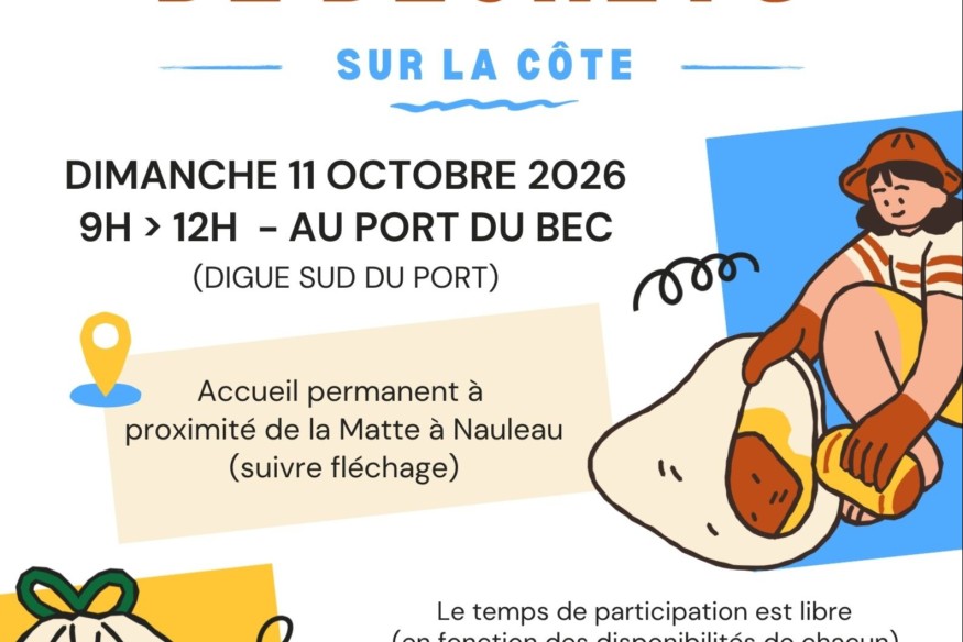 Une matinée de nettoyage de déchets au Port du Bec